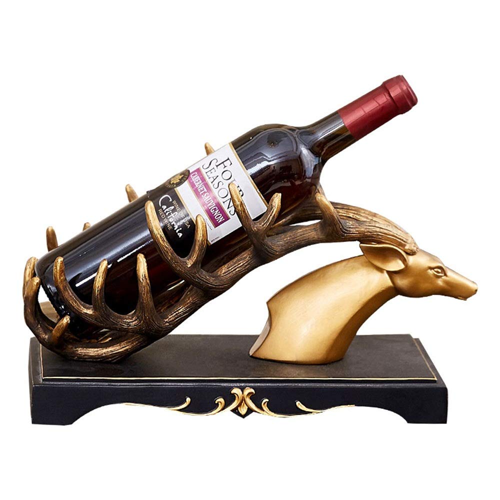 Amazon.co.jp: ワインホルダー 鹿の頭のフル銅ワインは、リビング